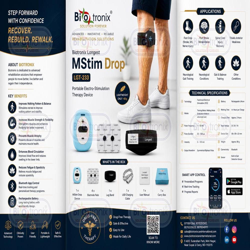 Smart Foot Drop Recovery Device for Advanced Neuro Therapy
