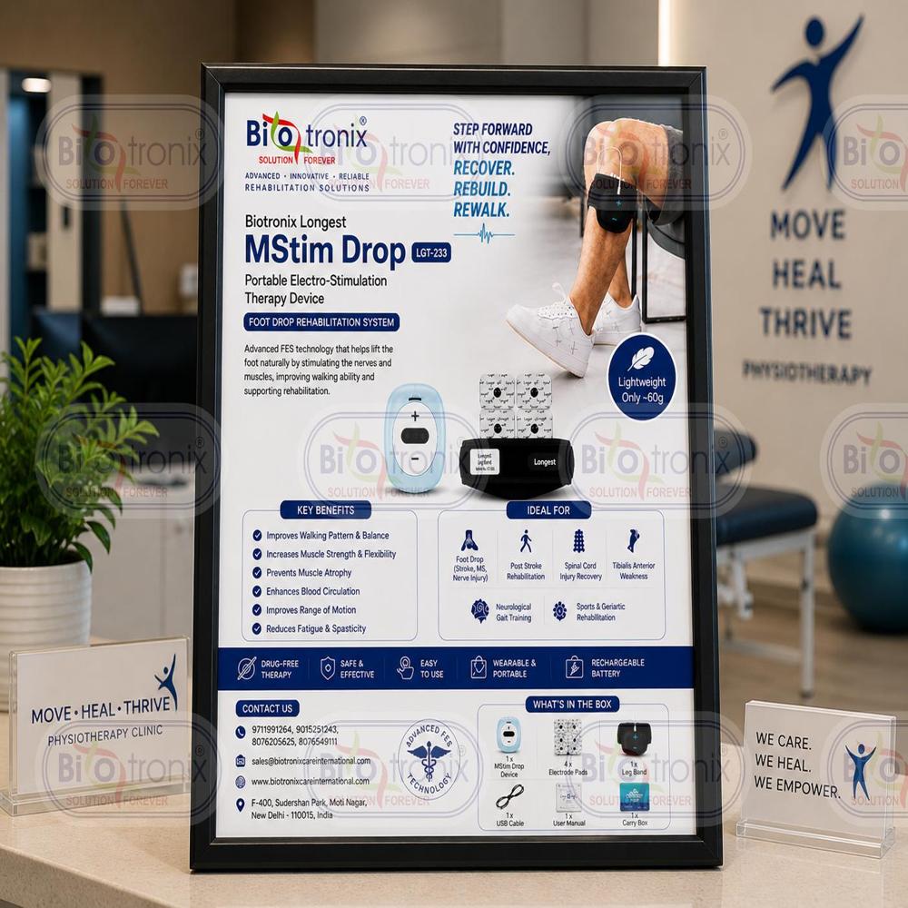 Foot Drop Muscle Stimulator for Improved Walking Performance