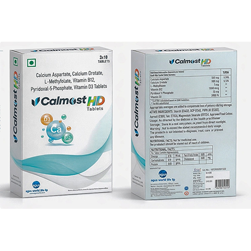 Calcium Aspartate Vitamin B12 Vitamin D3 Tablets