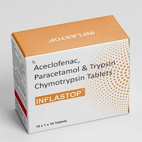 Aceclofenac Paracetamol And Trypsin Cymotrypsin Tablets