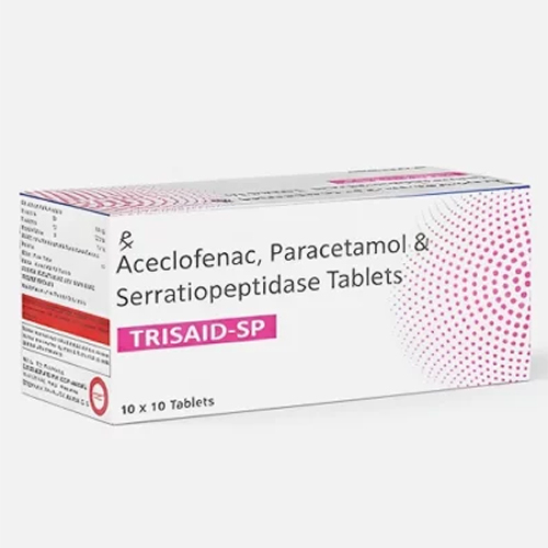Aceclofenac Paracetamol And Serratiopeptidase Tablets