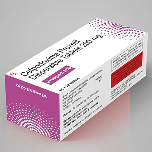 200 MG Cefpodoxime Proxetil Dispersible Tablets