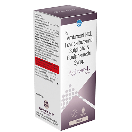Ambroxol HCl Levosalbutamol Sulphate And Guaiphenesin Syrup