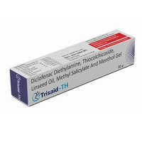 Diclofenac Diethylamine Thiocolchicoside Linseed Oil Methyl Salicylate And Menthol Gel - Brand Name: Trisaid-th