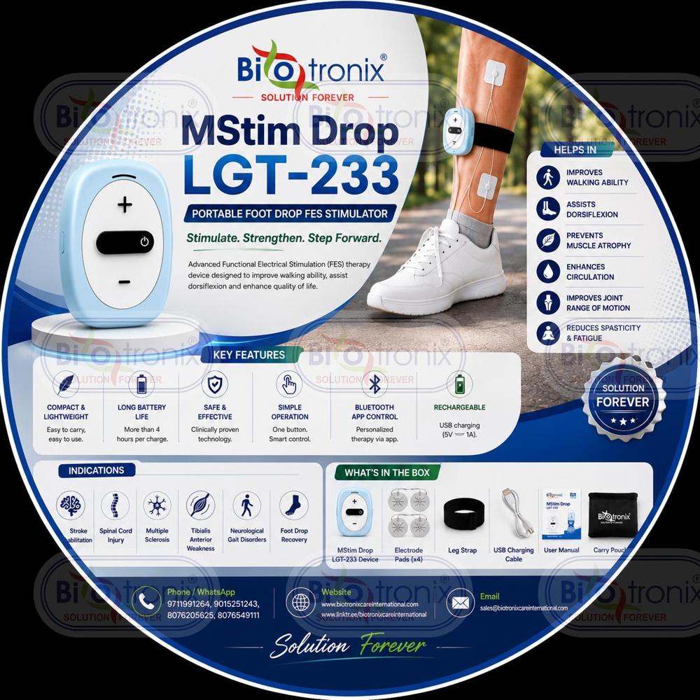 Advanced Electrotherapy Device For Foot Drop Correction - Accuracy: Stimulation Output Accuracy: 5% Mg