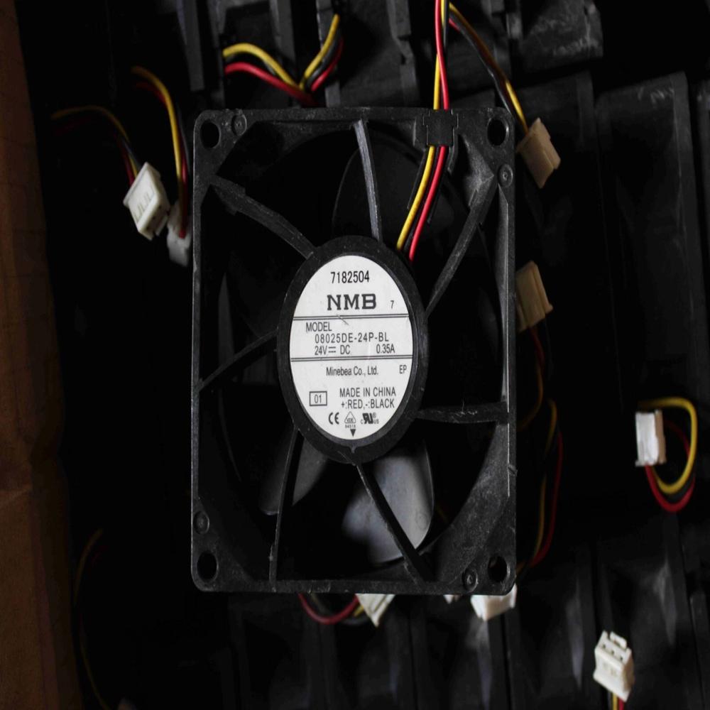 NMB 08025DE-24P-BL 24V DC 0.35A 8025mm Ball Bearing Industrial Inverter Axial Cooling Fan