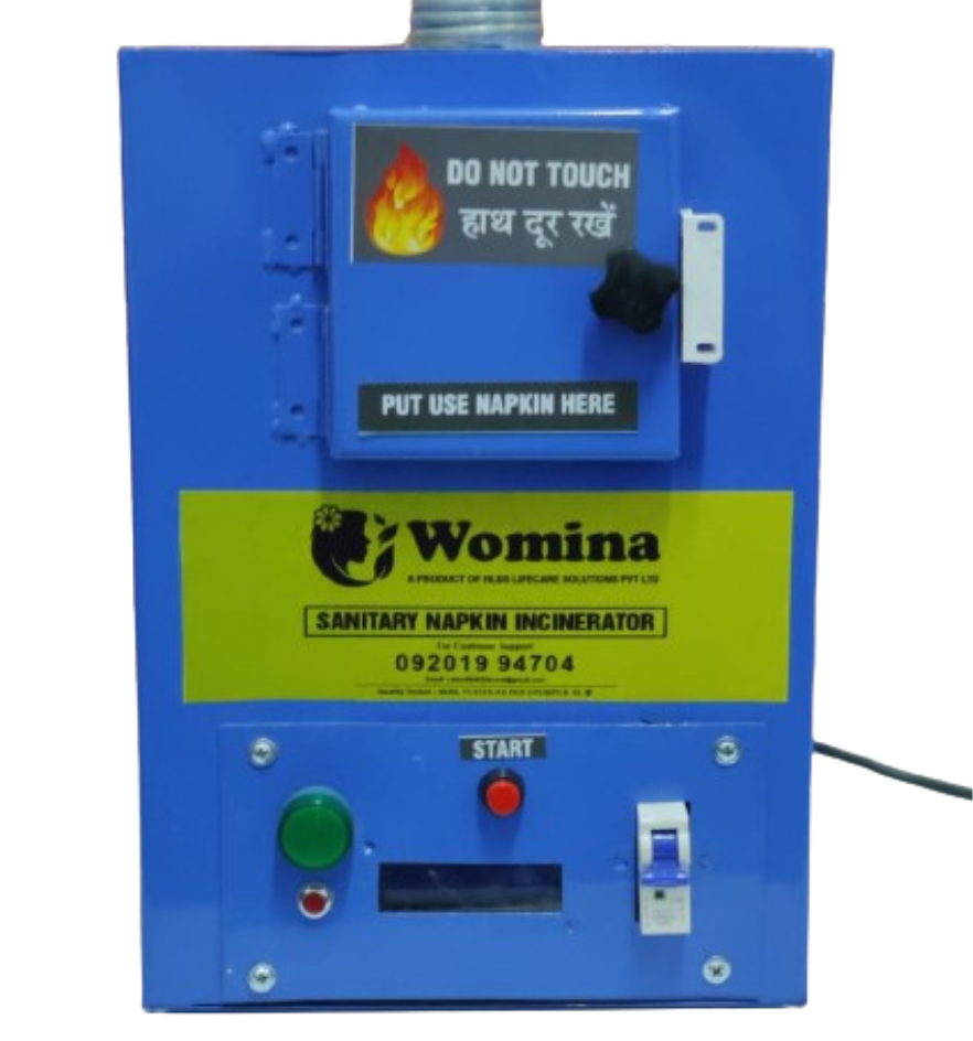 Mild Steel Front Loading Electric sanitary Napkin Incinerator