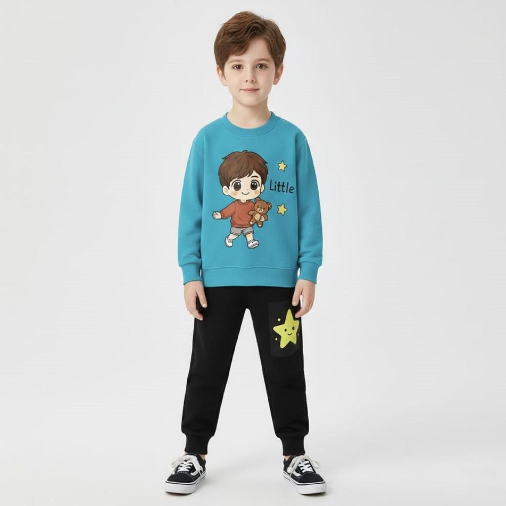 Kids Boys Full Sleeve And Track Pant Set