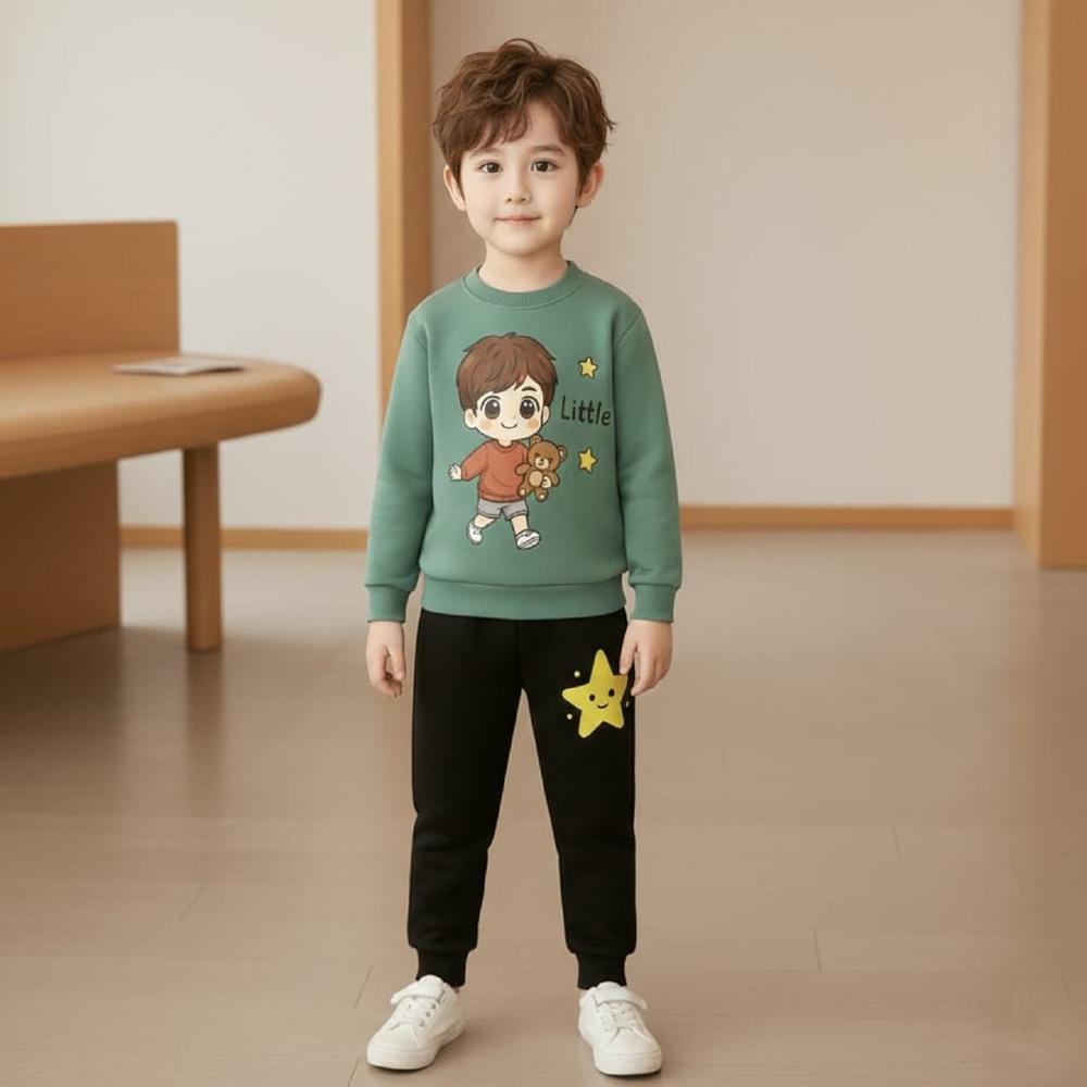 Kids Boys Full Sleeve And Track Pant Set - Age Group: 1 To 15 Years