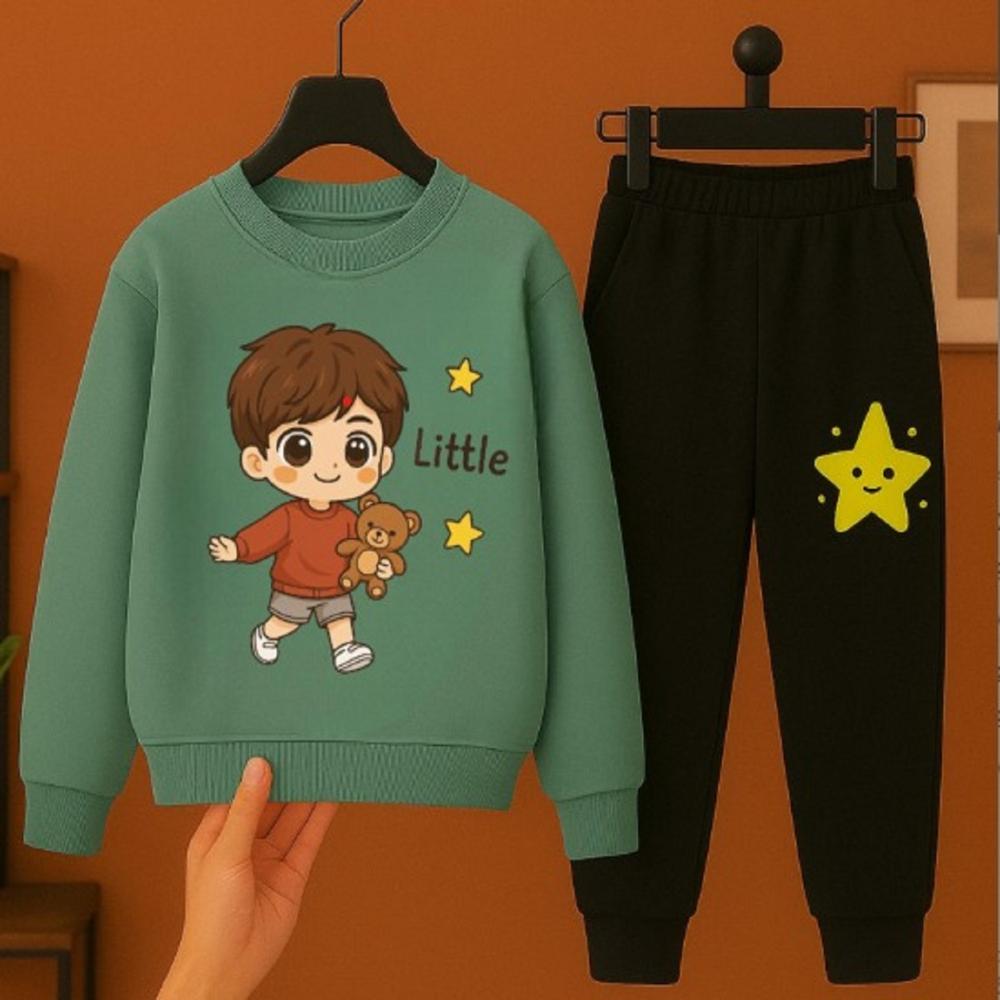 Kids Boys Full Sleeve And Track Pant Set