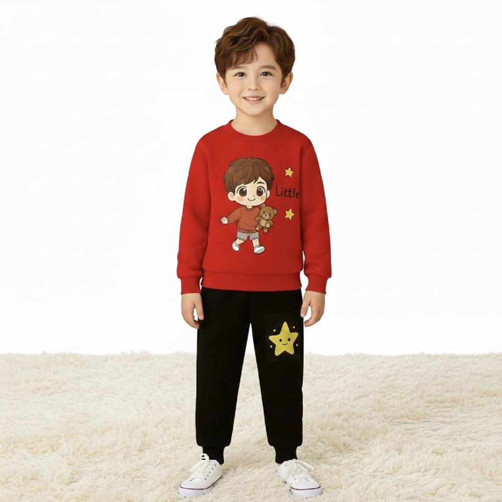 Kids Boys Full Sleeve And Track Pant Set