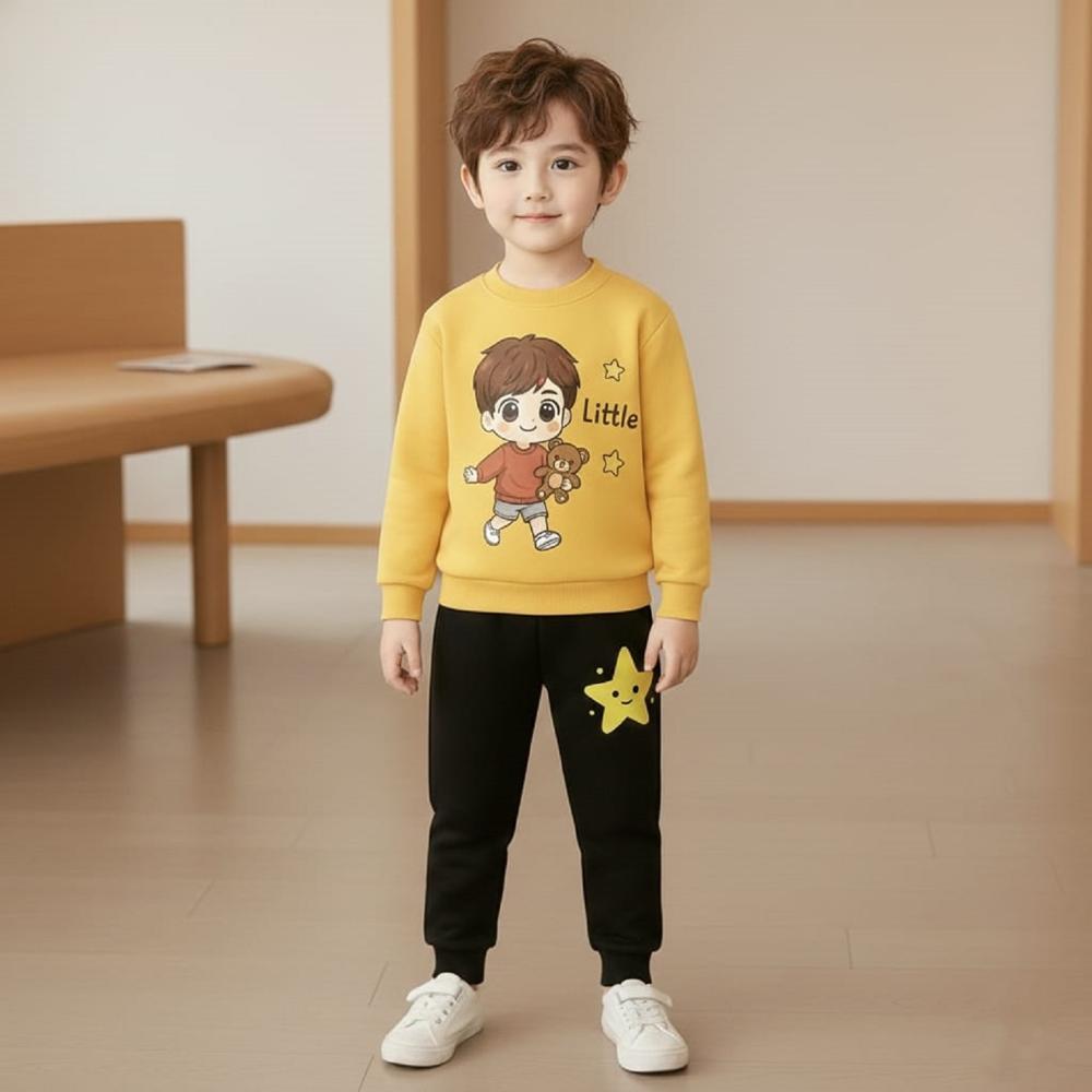 Kids Boys Full Sleeve And Track Pant Set