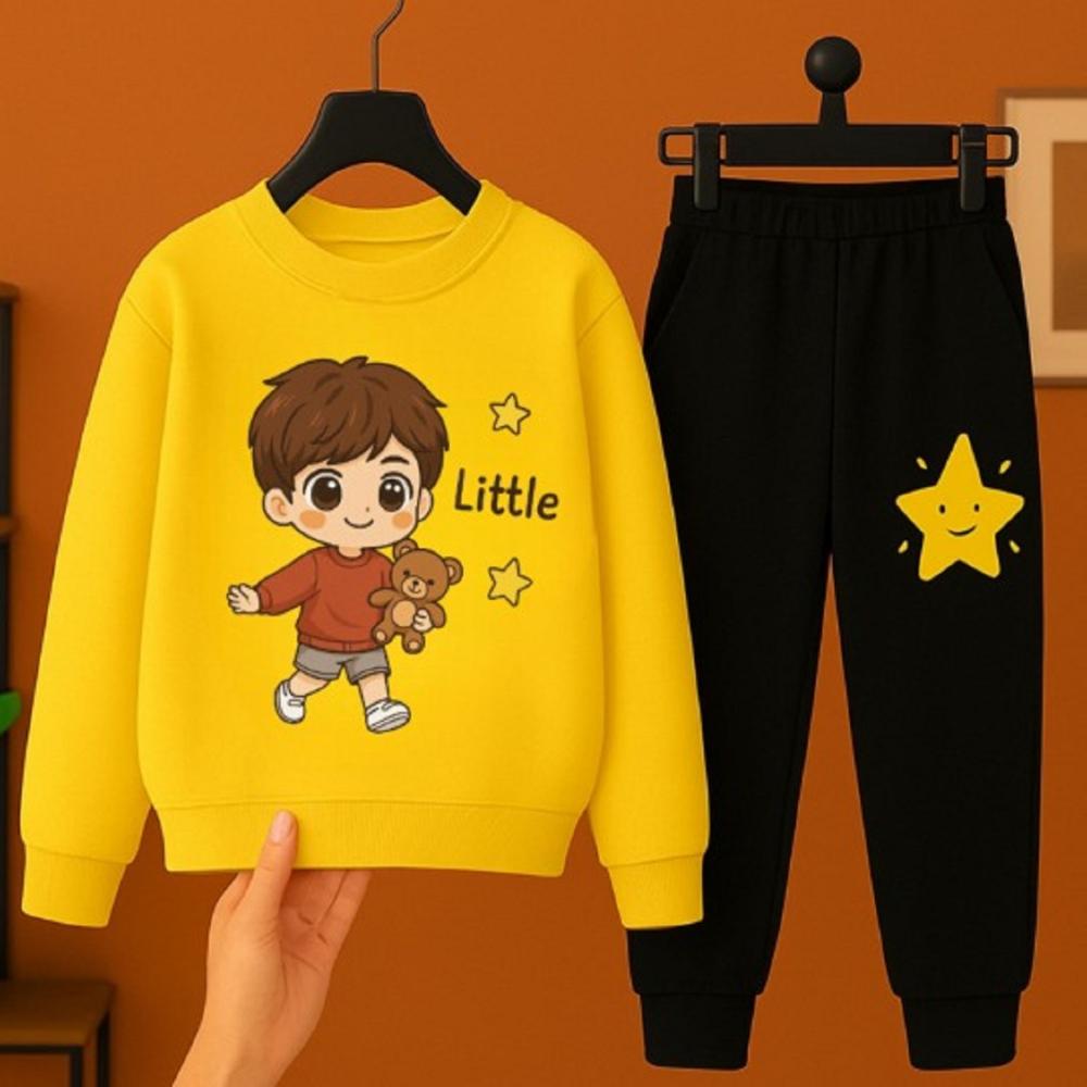 Kids Boys Full Sleeve And Track Pant Set