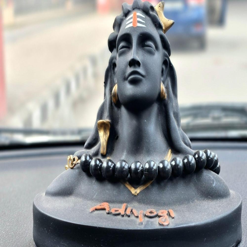 Resin Black Car Dashboard Idol