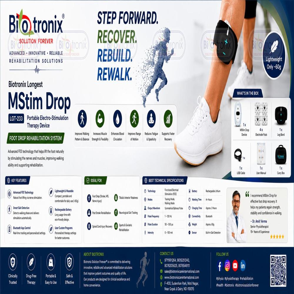 Portable Gait Training Device for Foot Drop Rehabilitation