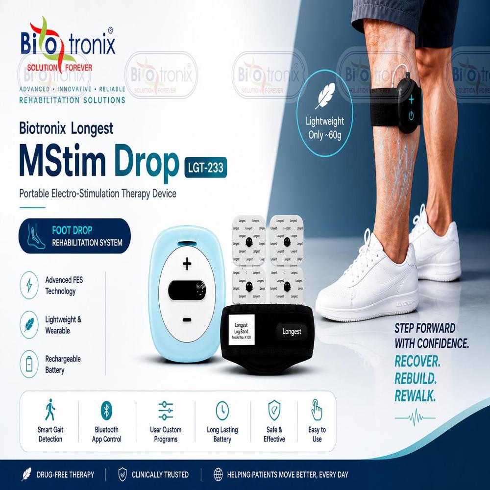 Neuro Muscle Recovery Device for Foot Drop Rehabilitation