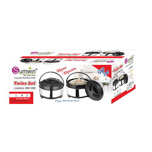Twins Set 1500+1500 2 Pcs Gift Set - Color: Silver