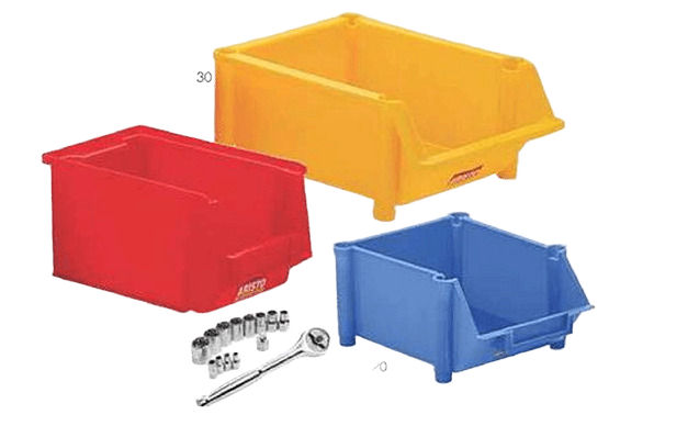 Crate 25 Front Partly Open Storage Bins