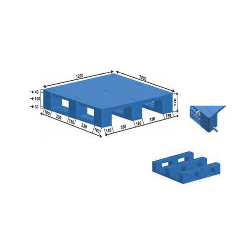 SWK-005 Plastic Pallets With Steel Bones