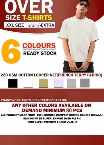 220 GSM Oversize T-Shirts Looper Net