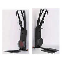 Hf301a Air Rowing Machine - Heavy-duty Steel, 2400x600x800 Mm, Black | Foldable, Multi-level Air Resistance, Ergonomic Seat, Adjustable Footrests