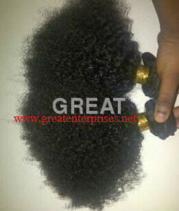 Weft Curly Hair - 100% Pure Indian Human Hair, Black Color | Non-Remy Grade, Soft Texture, Durable Quality, Warranty Included