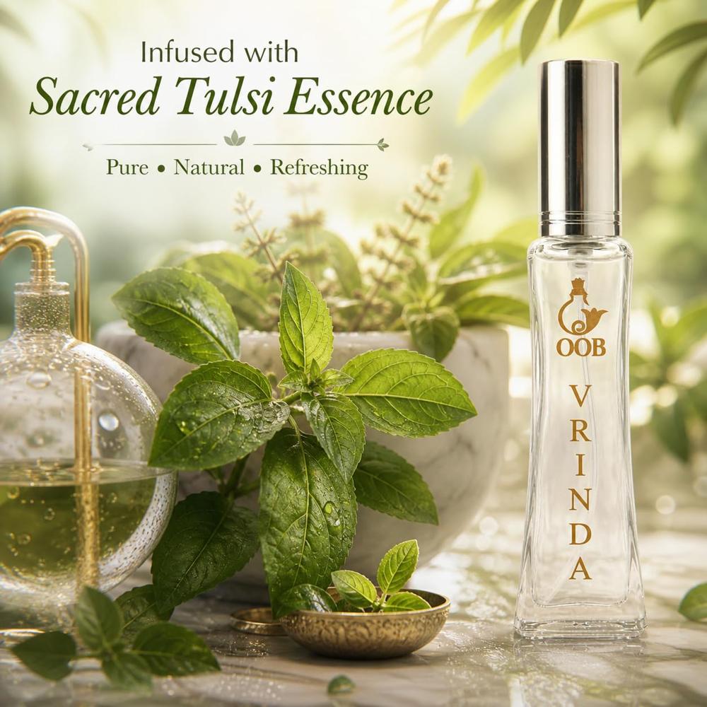 OOB Vrinda Tulsi Perfume for Men & Women  50ml