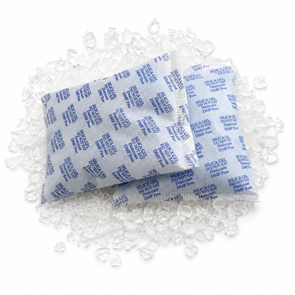 Silicagel White Crystal 200 & 250 Gm Pouch
