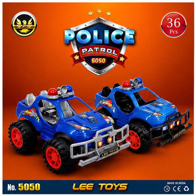 36 Pcs Police Patrol Car 5050