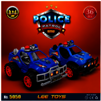 36 Pcs Police Patrol Car 5050