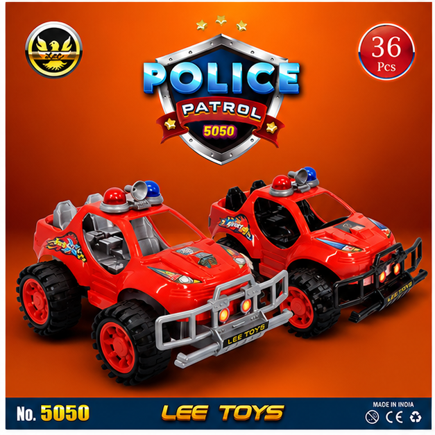 36 Pcs Police Patrol Car 5050
