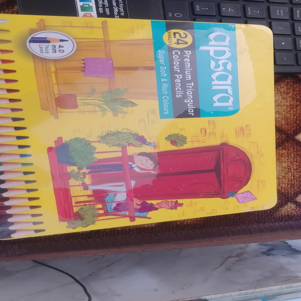 APSARA PREMIUM COLOUR PENCILS 24SHADES