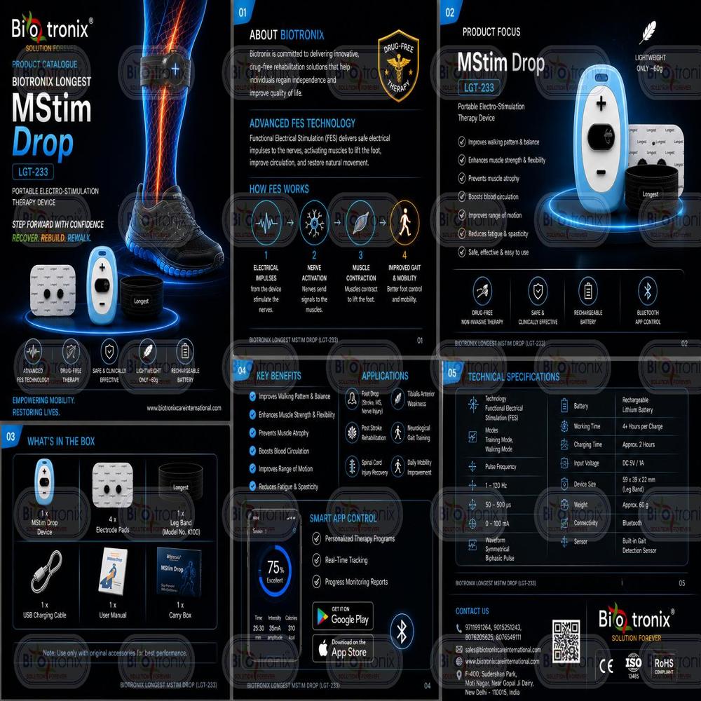 Portable Rehabilitation Therapy Device for Foot Drop Recovery