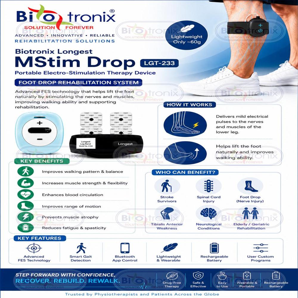 Foot Drop Physiotherapy Equipment for Muscle Activation Therapy