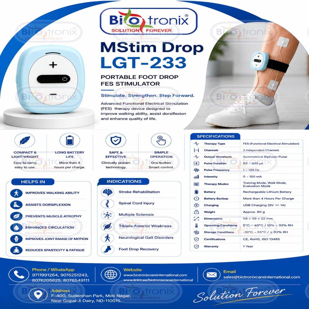 Foot Drop Physiotherapy Equipment for Muscle Activation Therapy