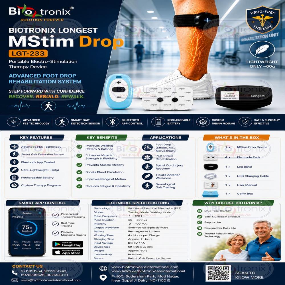 Smart Electrical Walking Recovery Device for Foot Drop