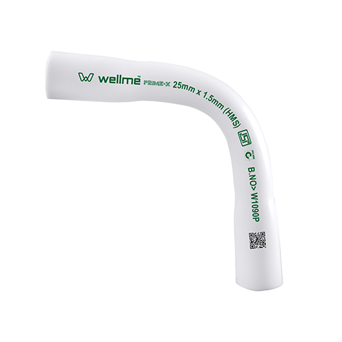 25 X 1.5mm White Color Pipe Bend