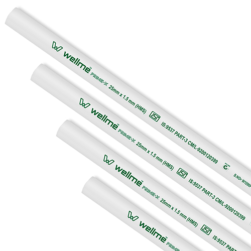 25 X 1.5mm White Color Pipe