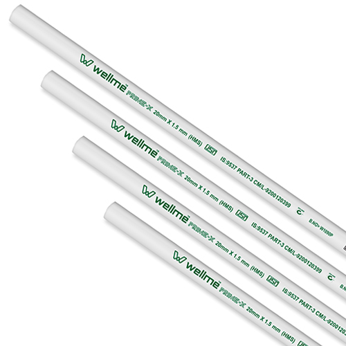20 X 1.5mm White Color Pipe