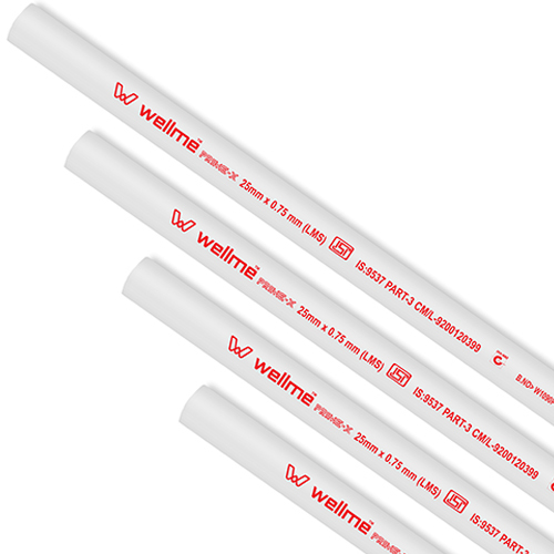25 X 0.75mm White Color Pipe