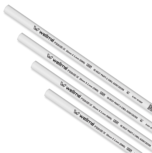 20 X 2mm White Color Pipe