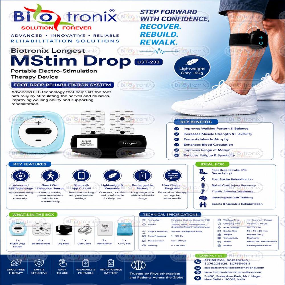 Foot Drop Therapy System for Improved Balance and Stability