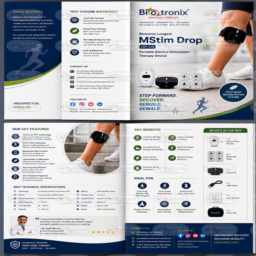 Foot Drop Therapy System for Improved Balance and Stability