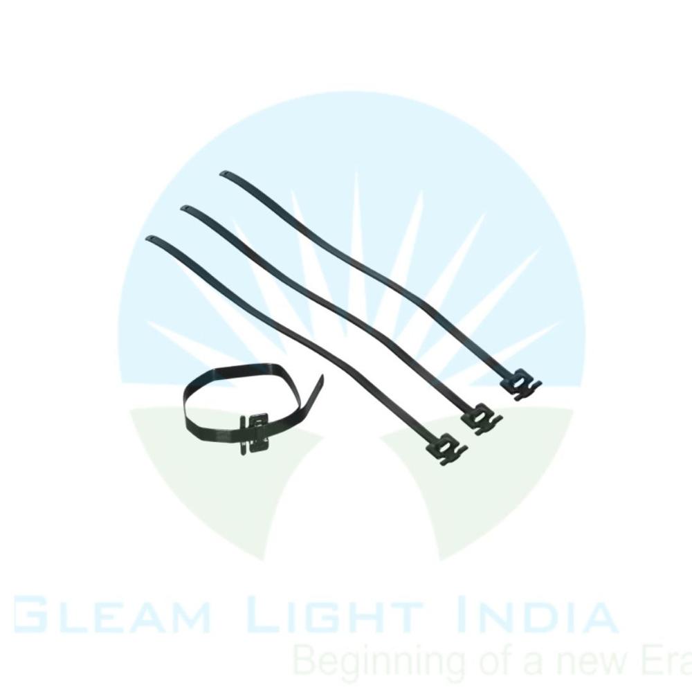Pvc Coated Ss Cable Tie - Stainless Steel With Pvc Coating, Black Color | Durable Uv And Chemical Resistant, Self-locking For Adjustable Fastening