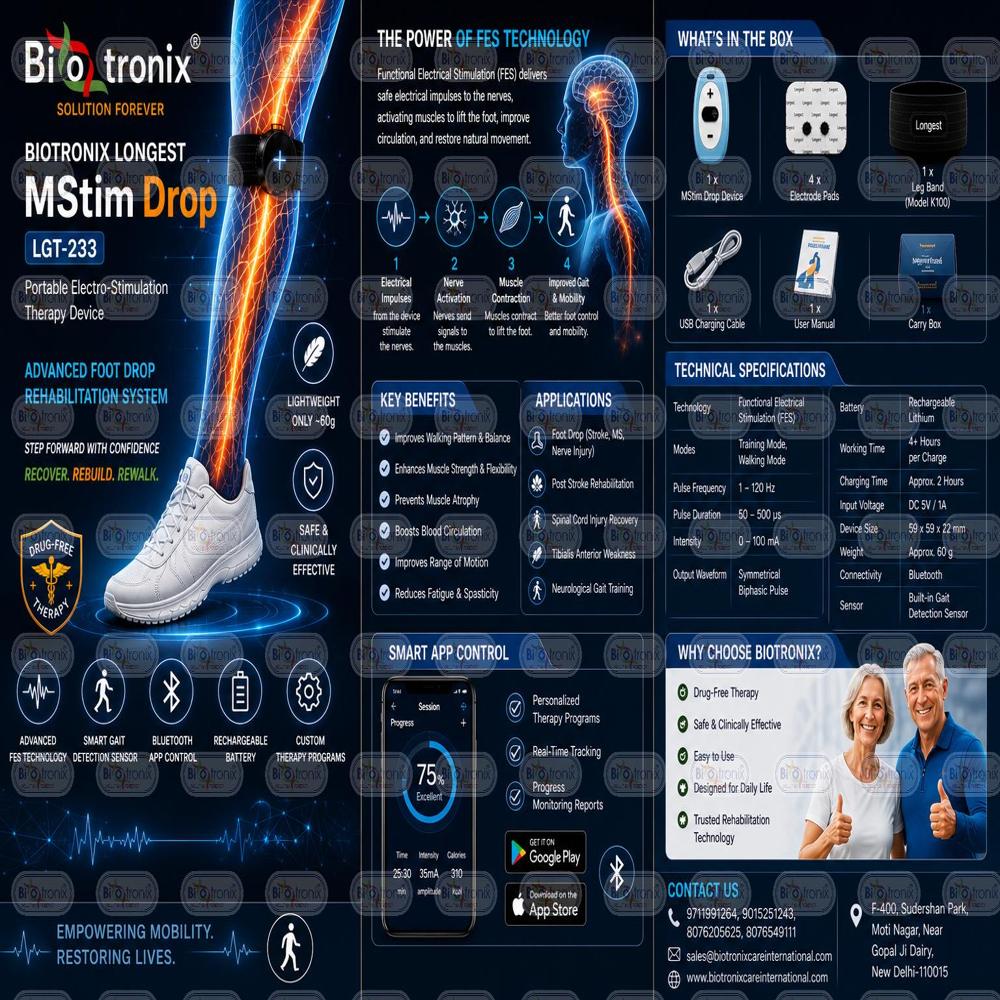 Portable Electrotherapy Machine for Foot Drop Rehabilitation