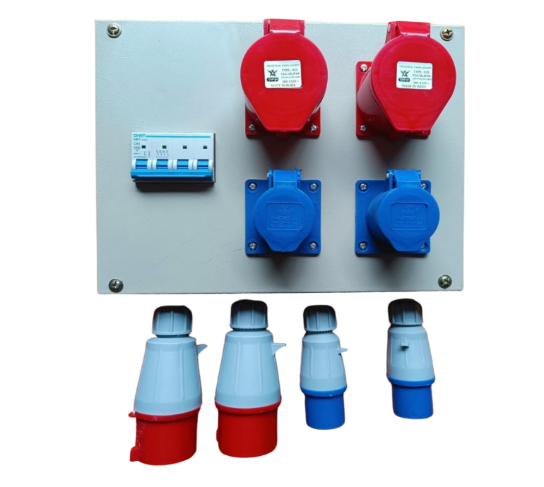 Industrial Distribution Box with Socket Set