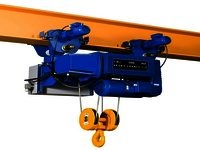 Mono Rail Hoist - Heavy Duty Ms Fabricated Frame, 2 Ton, 6m Lift Height, Ip54 Motor, Pendant Control