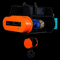 Wire Rope Hoist - Mild Steel, 1 Ton, 12m Lift, 3-phase, Pendant Control, Ip54, Powder Coated