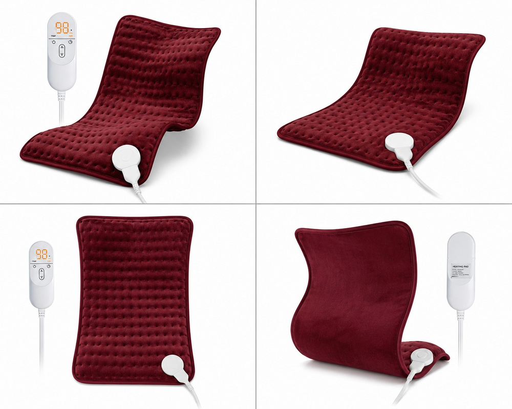 Maroon Electric Ortho Heating Pad