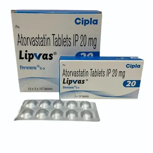 Lipvas Atorvastatin 10mg Tablet, Cholesterol-Lowering Medicine